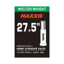 MAXXIS Welter Weight 0.8mm, Schrader 48mm (LL) 27.5x1.75-2.40, 44/61-584, 190g