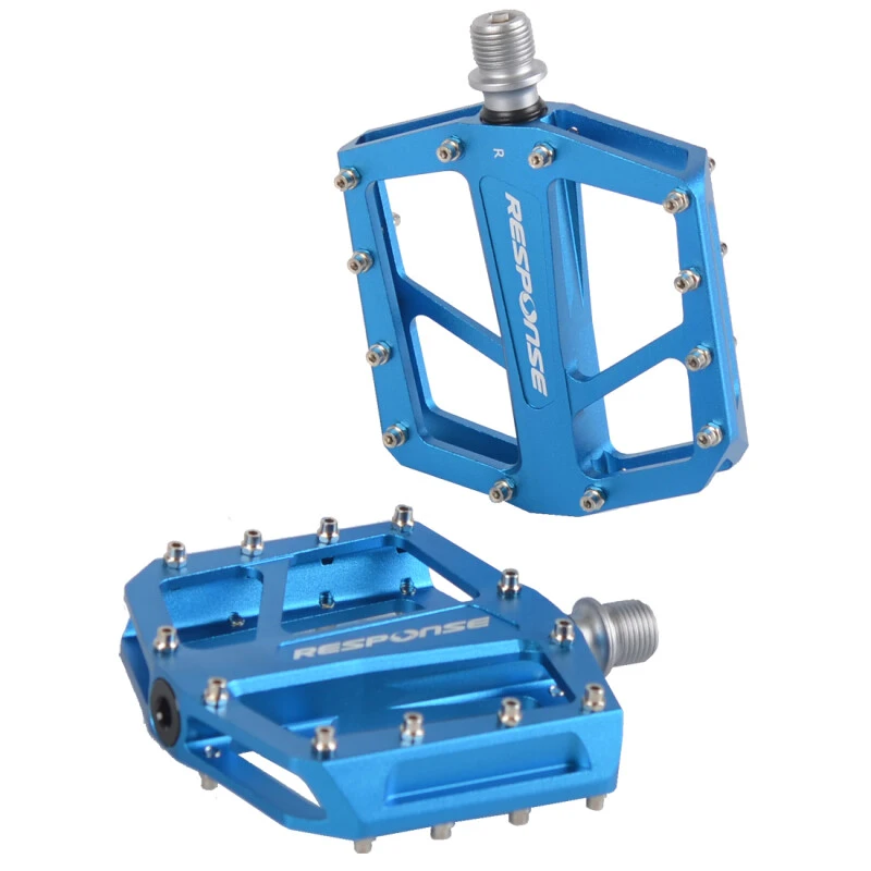 Response Flat Pedale MTB, 9/16" 7mm Lager Gedichtet, Dark Blue AL6061 24 Pin Format: 94x95mm 3 Response Flat Pedale MTB, 9/16" 7mm Lager Gedichtet, Dark Blue AL6061 24 Pin Format: 94x95mm