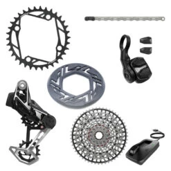 SRAM XX Eagle T-Type E-MTB 104BCD Groupset 36Z, RD, Controller, Kette, Kassette